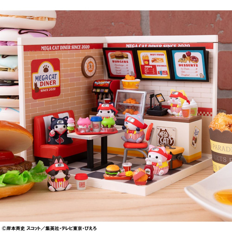 Naruto Shippuden Mega Cat Project Nyaruto! Trading Figures Mega Cat Diner 3 cm Assortment (6) 7