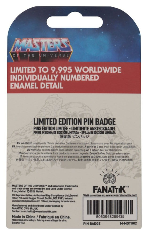 Masters of the Universe Pin Badge Skeletor Limited Edition 1