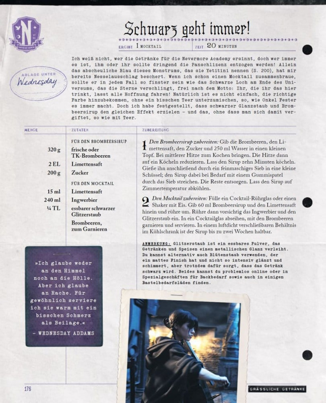 Wednesday: The Official Cookbook - Exceedingly Strange Recipes from Nevermore Academy *German Versio 8