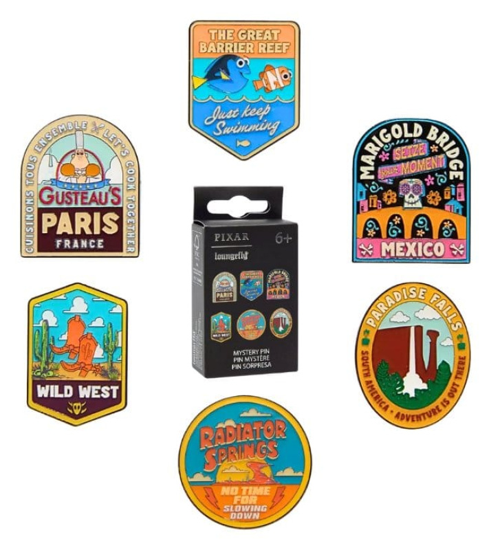 Disney Pixar Enamel Pins NATIONAL PARK STICKER MYPIN Blind Display (12)