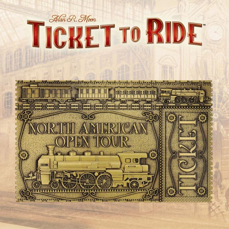 Ticket to Ride Replica North American Open Tour Ticket Limited Edition