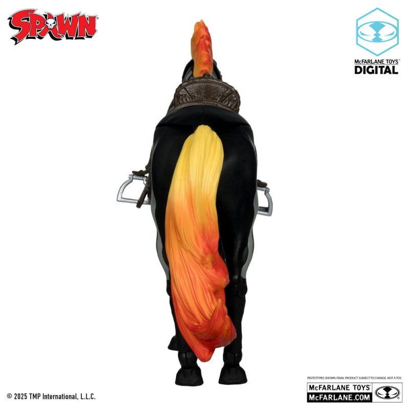 Spawn Action Figure Bloodaxe with Horse (Spawn: The Dark Ages) (McFarlane Toys 30th Anniversary) (Go 7