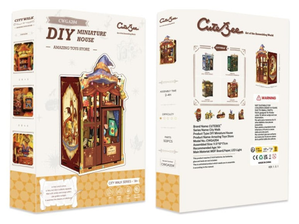 Book Nook Amazing Toy Store 17 x 12 cm 4