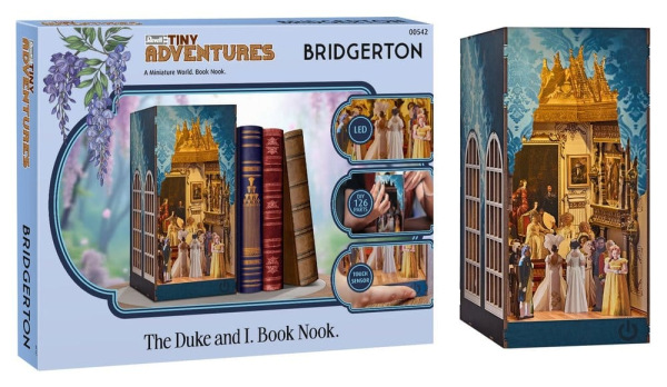 Bridgerton Tiny Adventures Book Nook Mini Diorama The Duke and I 18 cm