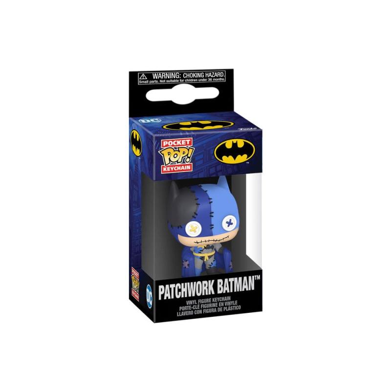 DC Patchwork POP! Vinyl Keychains 4 cm Batman Display (12)