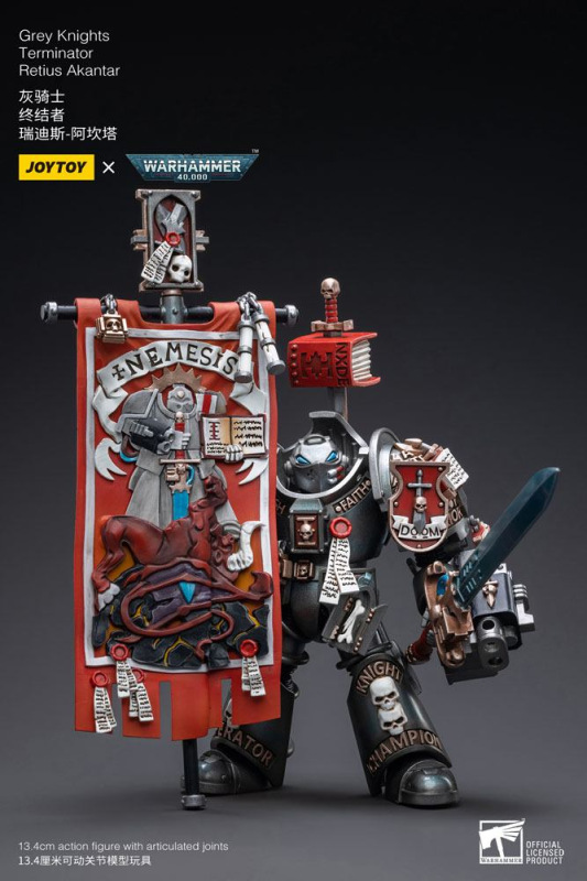 Warhammer 40k Action Figure 1/18 Grey Knights Terminator Retius Akantar 13 cm 1