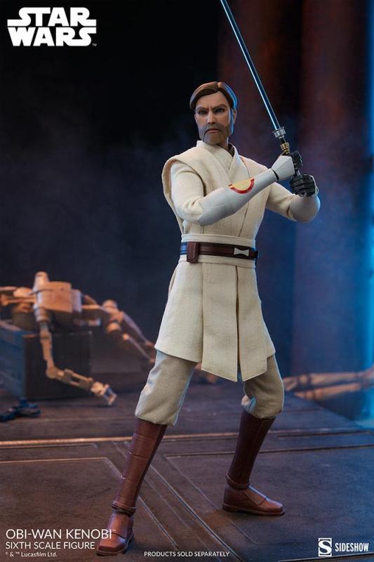 Star Wars The Clone Wars Action Figure 1/6 Obi-Wan Kenobi 30 cm