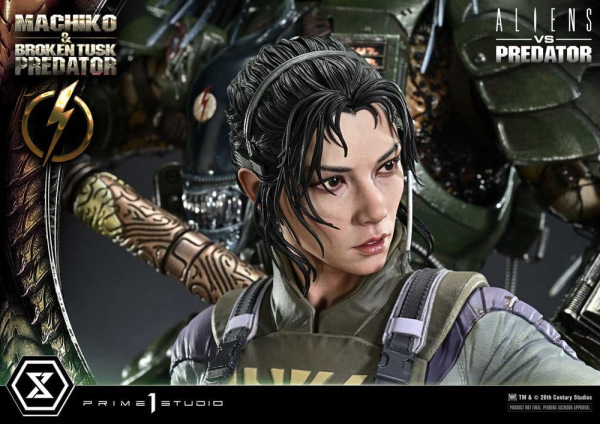 Aliens vs. Predator (Comic) Ultimate Premium Masterline Statue 1/4 Machiko & Broken Tusk Predator 79 13
