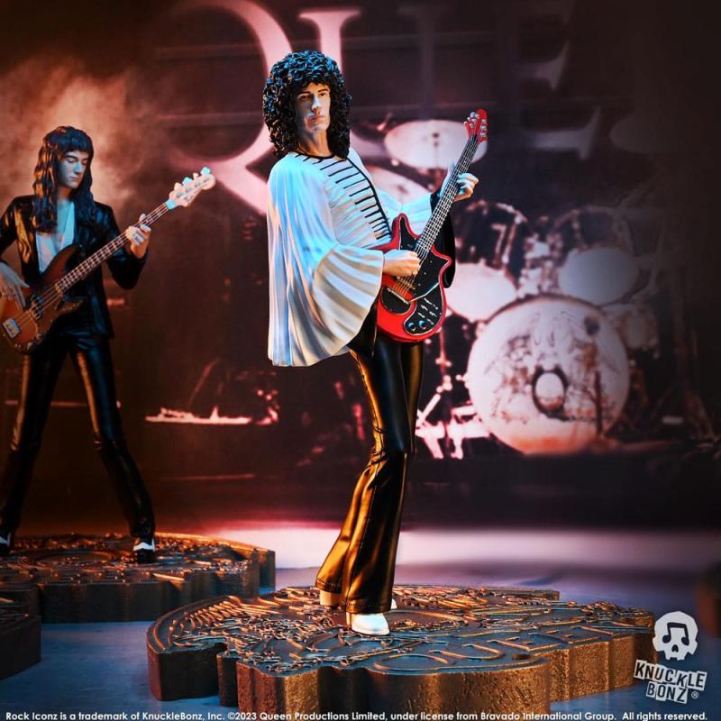 Queen: Brian May II (Sheer Heart Attack Era) 23 cm Rock Iconz Statue - Knucklebonz