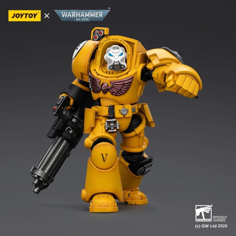 Warhammer 40,000 Action Figure Imperial Fists Terminator 3 with Power Fist and Assault Cannon 14 cm 4