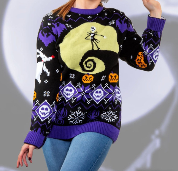 Nightmare Before Christmas Christmas Sweater 8-bit Size XL 1