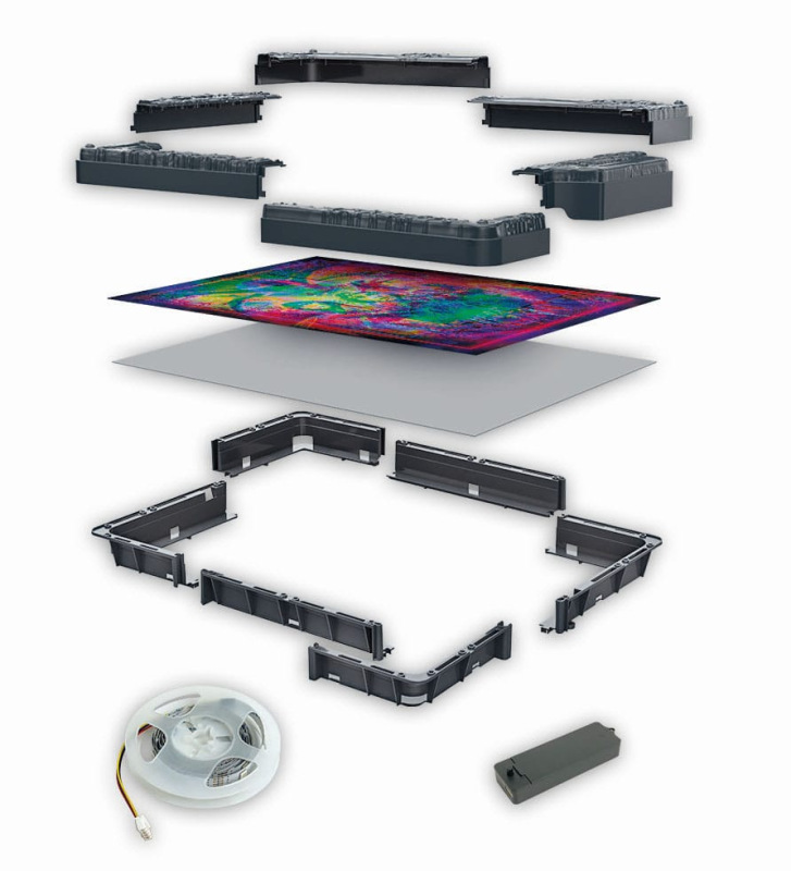 Stranger Things Metamorphic Art Collection Jigsaw Puzzle with Light-Up Effect The Upside (520 pieces 6