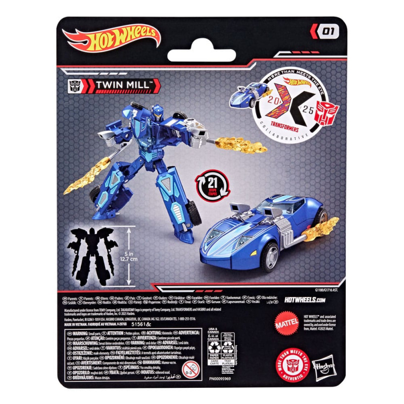 Hot Wheels x Transformers Action Figure Twin Mill 12 cm 7