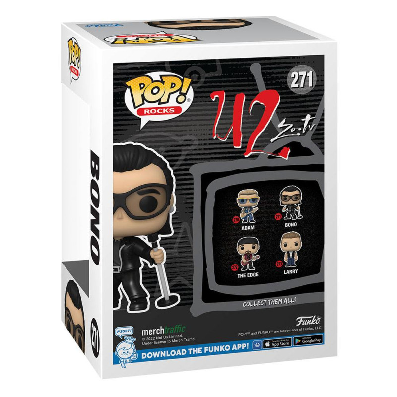 U2 POP! Rocks Vinyl Figure Zoo TV Bono 9 cm 1