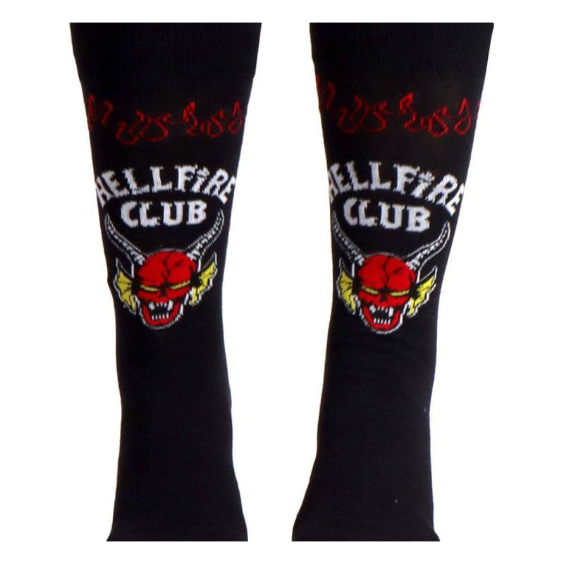 Stranger Things Socks Hellfire Club Black 38-45 2