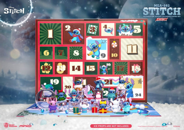 Lilo & Stitch Mini Egg Attack Advent Calendar Stitch celebration Figure Set (Cookie) 10 cm 1