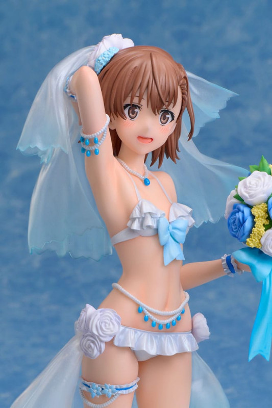 A Certain Scientific Railgun T PVC Statue 1/7 Mikoto Misaka Wedding Swimsuit Ver. 25 cm 7