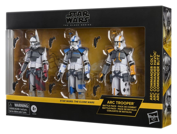 Star Wars: The Clone Wars Black Series Action Figure 3-Pack ARC Trooper Havoc, Colt & Blitz 15 cm 3