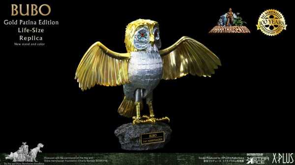 Clash of the Titans Statue Ray Harryhausens Bubo Gold Patina Edition Normal Ver. 34 cm 1