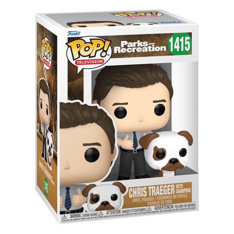 Parks and Recreation 15th Anniversary POP & Buddy! Vinyl Figure Chris&Champion 9 cm