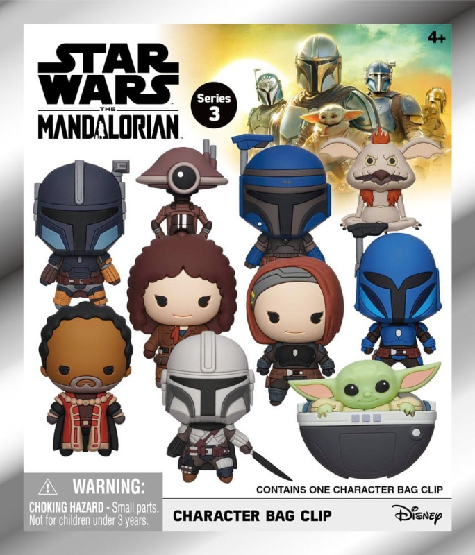 Star Wars The Mandalorian 3D PVC Bag Clips Series 3 Blind Bag Display (24) 2