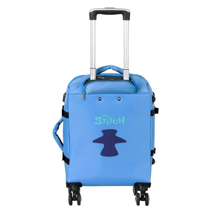 Lilo & Stitch 4-Wheel Cabin Suitcase Stitch Face Blue 55 cm 1