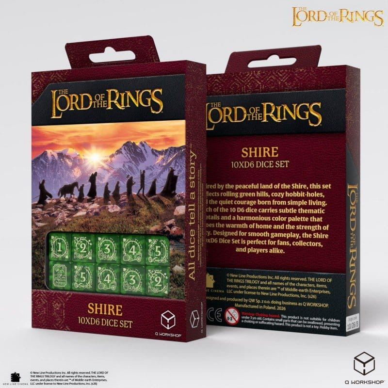 The Lord of the Rings: 10 D6 Dice Set Shire 1