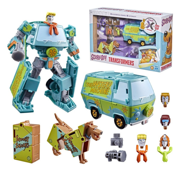 Transformers x Scooby-Doo Action Figure 2-Pack Mysterious Prime & Automutt 15 cm 2