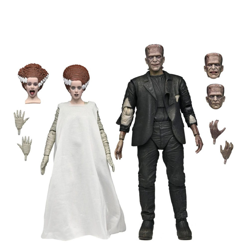 Universal Monsters Action Figures 2-Pack Bride of Frankenstein 90th Anniversary The Monster & His Ma 1