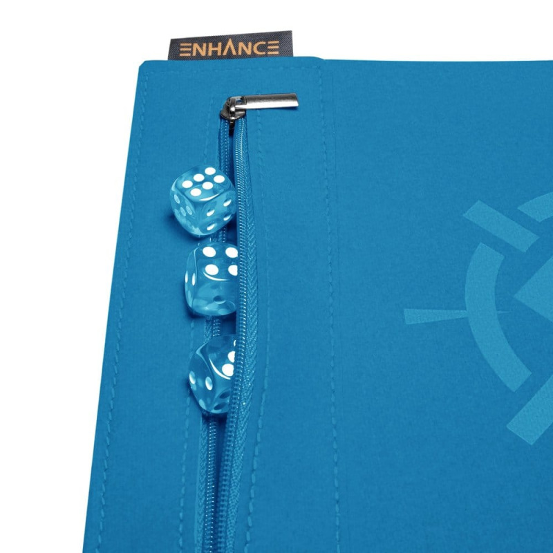 Enhance Tabletop Accessories Roll on a Scroll Dice and Rolling Mat Blue 3