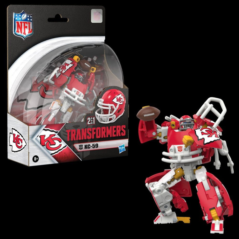 Transformers x NFL Action Figure Kansas City Chiefs: KC-59 14 cm 14