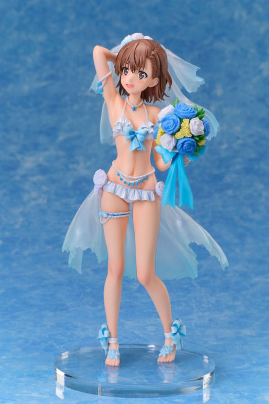 A Certain Scientific Railgun T PVC Statue 1/7 Mikoto Misaka Wedding Swimsuit Ver. 25 cm 5