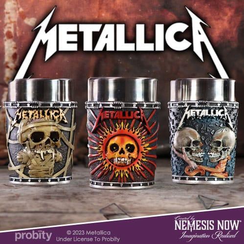Metallica Shot Glasses Pushead Art 3-Pack