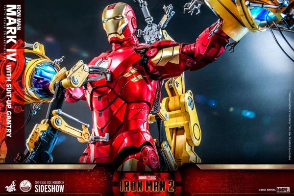 Iron Man 2 Action Figure 1/4 Iron Man Mark IV with Suit-Up Gantry 49 cm