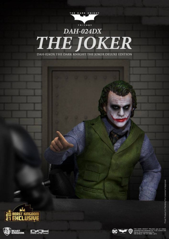 Batman The Dark Knight Dynamic 8ction Heroes Action Figure 1/9 The Joker Deluxe Version 21 cm 1
