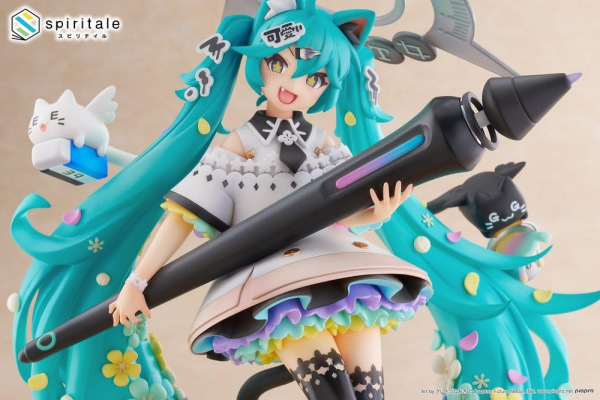 Hatsune Miku x Naoki Saito PVC Statue 1/7 My Figure Making! The Painter Ver. 34 cm 8