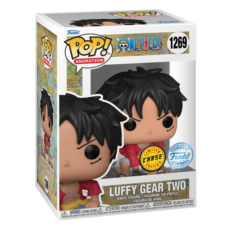 One Piece POP! Animation Vinyl Figures Luffy Gear Two w/Chase 9 cm Assortment (6) 1