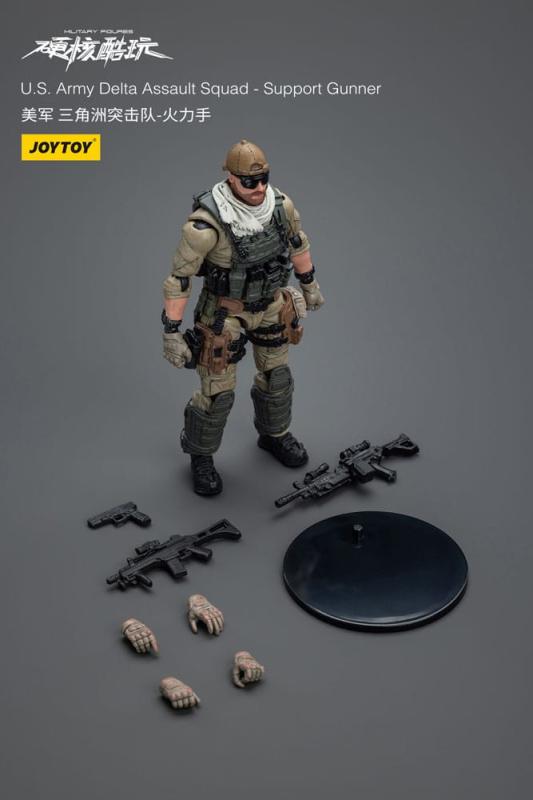 Hardcore Coldplay Action Figure 1/18 U.S. Army Delta Assault Squad Support Gunner 11 cm 4