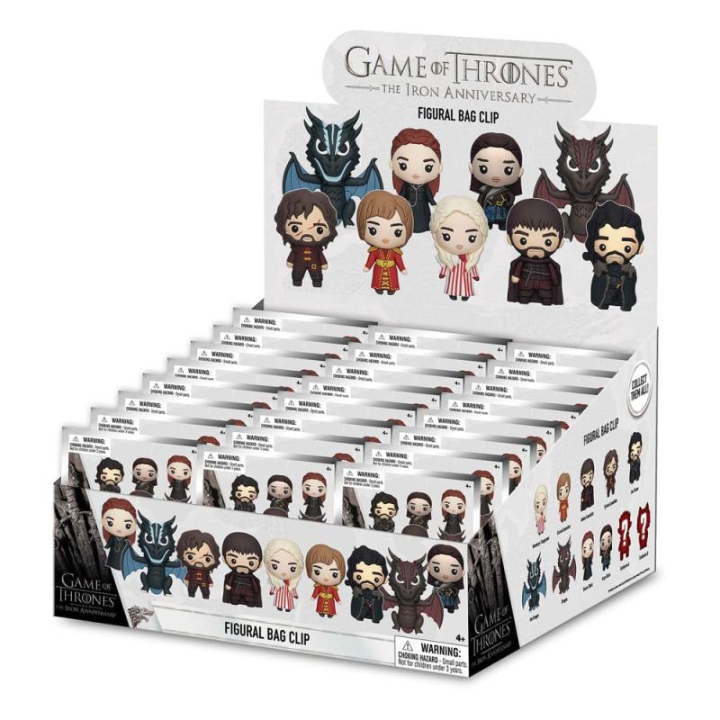 Game of Thrones 3D PVC Bag Clips Series 1 Display (24) 2