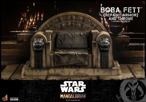 Star Wars The Mandalorian: Boba Fett and Thron1/6 Action Figure - Hot Toys