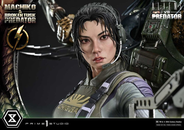 Aliens vs. Predator (Comic) Ultimate Premium Masterline Statue 1/4 Machiko & Broken Tusk Predator 79 10