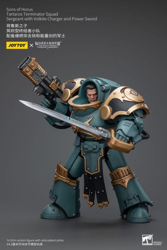 Warhammer The Horus Heresy Action Figure 1/18 Tartaros Terminator Squad Sergeant With Volkite Charge