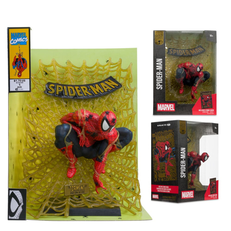 Marvel Collection PVC Statue 1/6 Spider-Man (Spider-Man # 1) (Gold Edition) (Gold Label) 15 cm 4