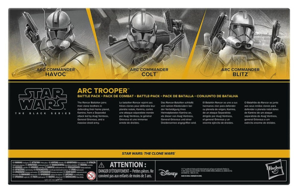 Star Wars: The Clone Wars Black Series Action Figure 3-Pack ARC Trooper Havoc, Colt & Blitz 15 cm 2