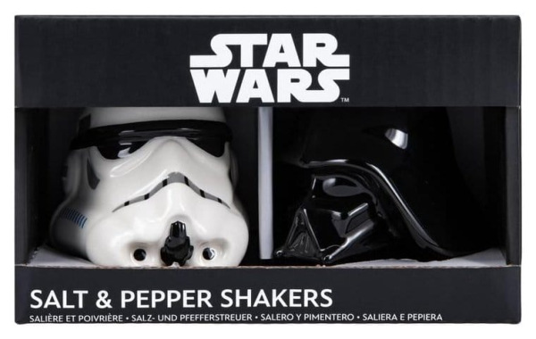 Star Wars Salt and Pepper Shakers Darth Vader and Stormtrooper 1
