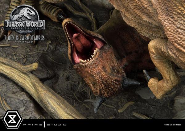 Jurassic World: Fallen Kingdom Statue 1/15 T-Rex & Carnotaurus 90 cm 7