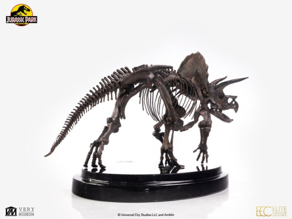 Jurassic Park Statue 1/24 Triceratops Fossil Skeleton Bronze 35 cm 4