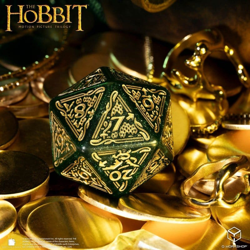 The Hobbit Spindown Jumbo Die Verdant TCG D20 3