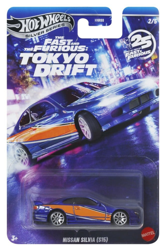 Fast & Furious Hot Wheels Silver Series Die-Cast Vehicles 1/64 979M Tokyo Drift Assortment (24) 7
