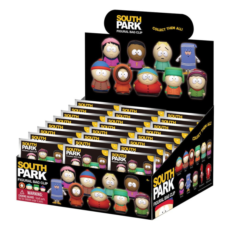 South Park 3D PVC Bag Clips Series 1 Display (24) 1
